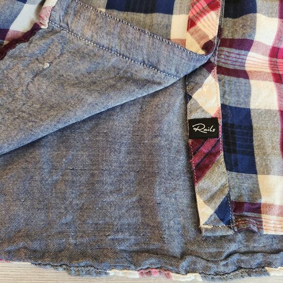Rails Kendra Tencel Plaid Shirt Size Medium - Picture 7 of 9